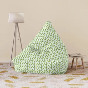 Cozy Leaves Print Bean Bag Cover for Stylish Relaxation