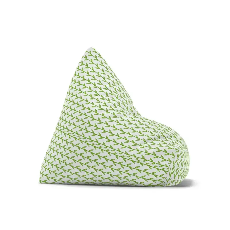 Cozy Leaves Print Bean Bag Cover for Stylish Relaxation