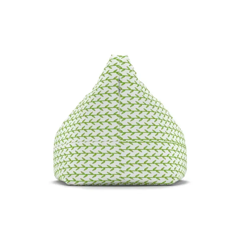 Cozy Leaves Print Bean Bag Cover for Stylish Relaxation