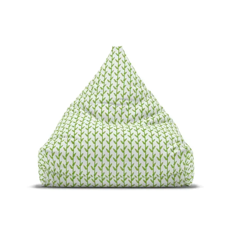 Cozy Leaves Print Bean Bag Cover for Stylish Relaxation