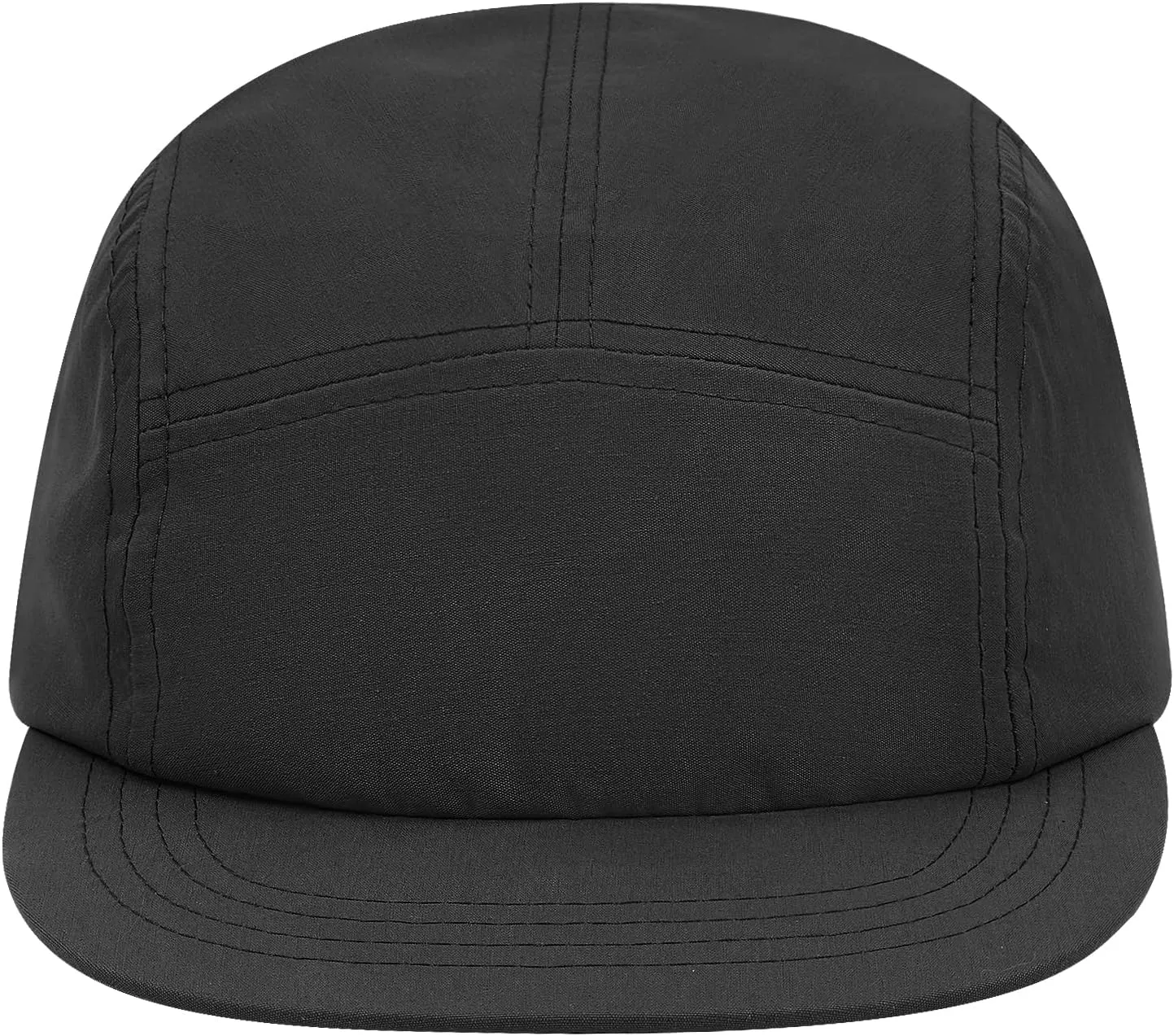 Croogo 5 Panel Short Brim Baseball Cap Casual Trucker Hat Flat Bill Sport Cap Solid Color Umpire Dad Hats Fitted Caps