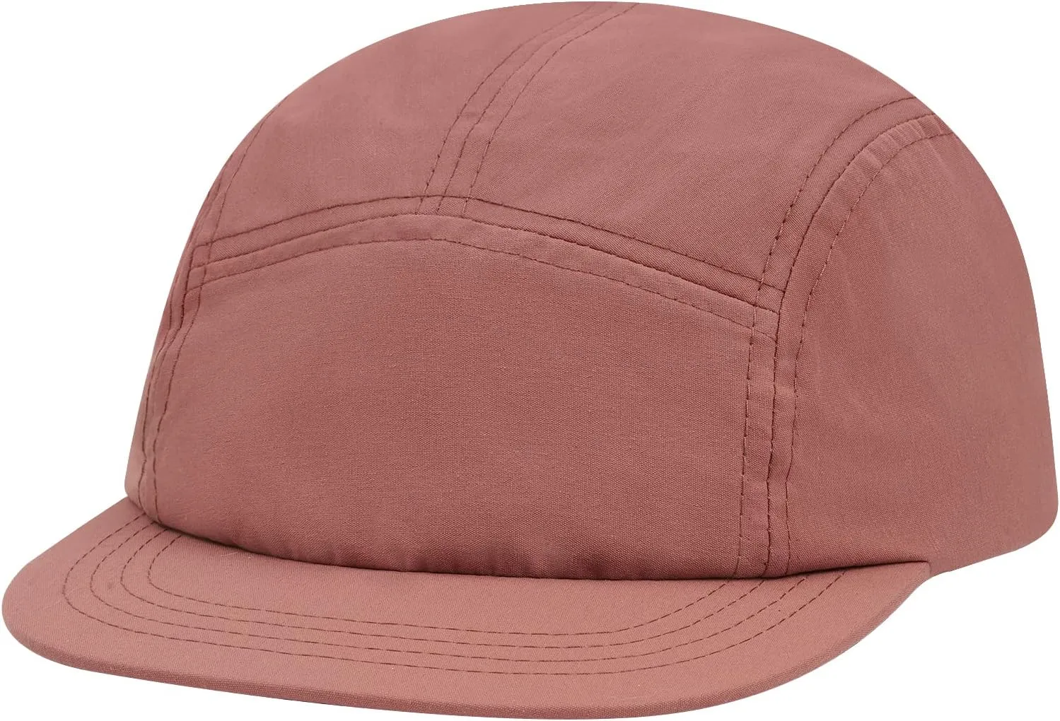 Croogo 5 Panel Short Brim Baseball Cap Casual Trucker Hat Flat Bill Sport Cap Solid Color Umpire Dad Hats Fitted Caps