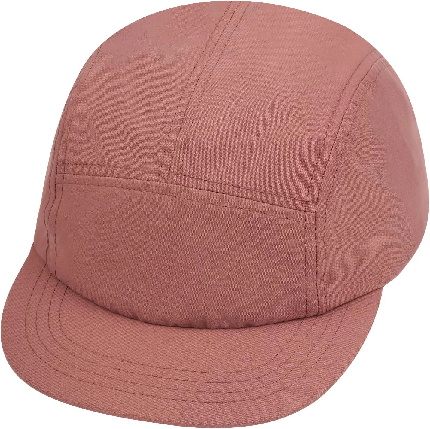 Croogo 5 Panel Short Brim Baseball Cap Casual Trucker Hat Flat Bill Sport Cap Solid Color Umpire Dad Hats Fitted Caps