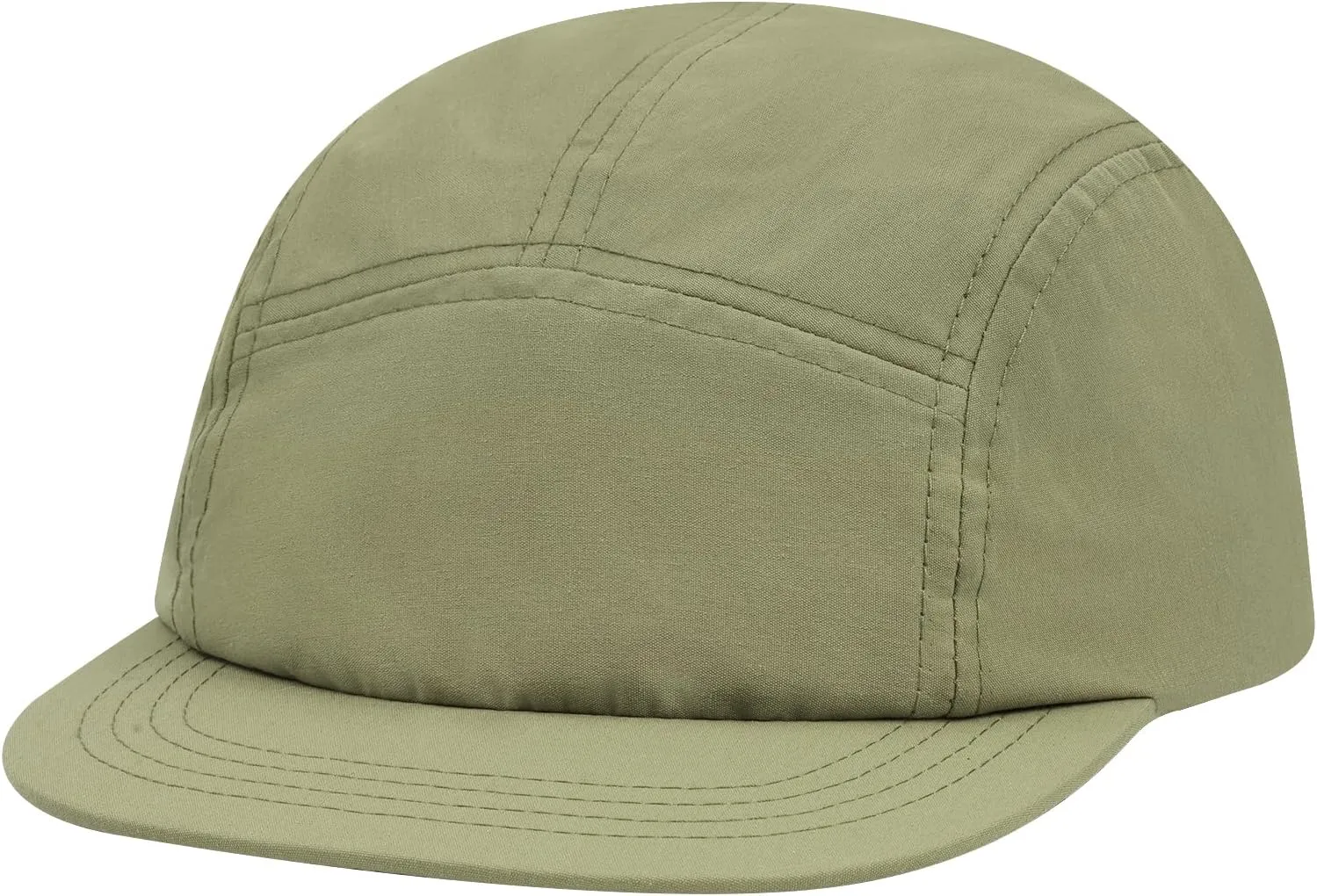 Croogo 5 Panel Short Brim Baseball Cap Casual Trucker Hat Flat Bill Sport Cap Solid Color Umpire Dad Hats Fitted Caps