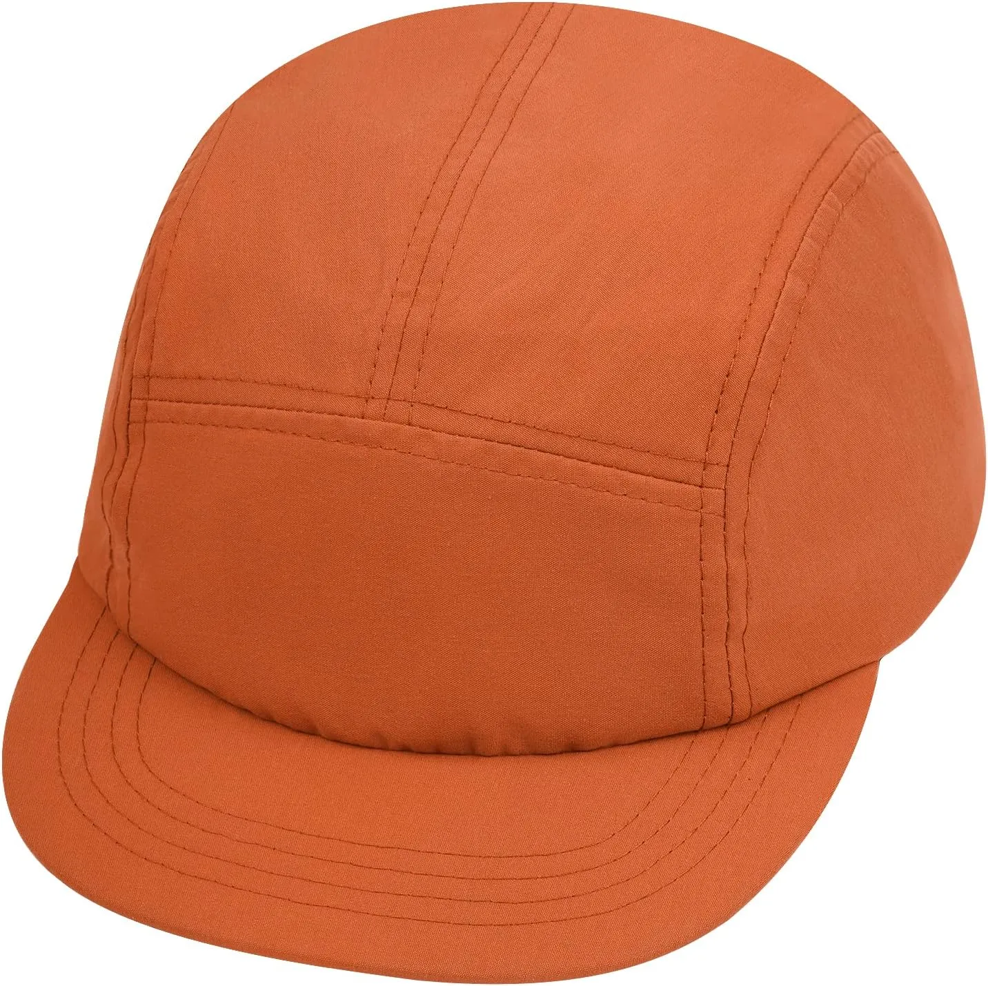 Croogo 5 Panel Short Brim Baseball Cap Casual Trucker Hat Flat Bill Sport Cap Solid Color Umpire Dad Hats Fitted Caps