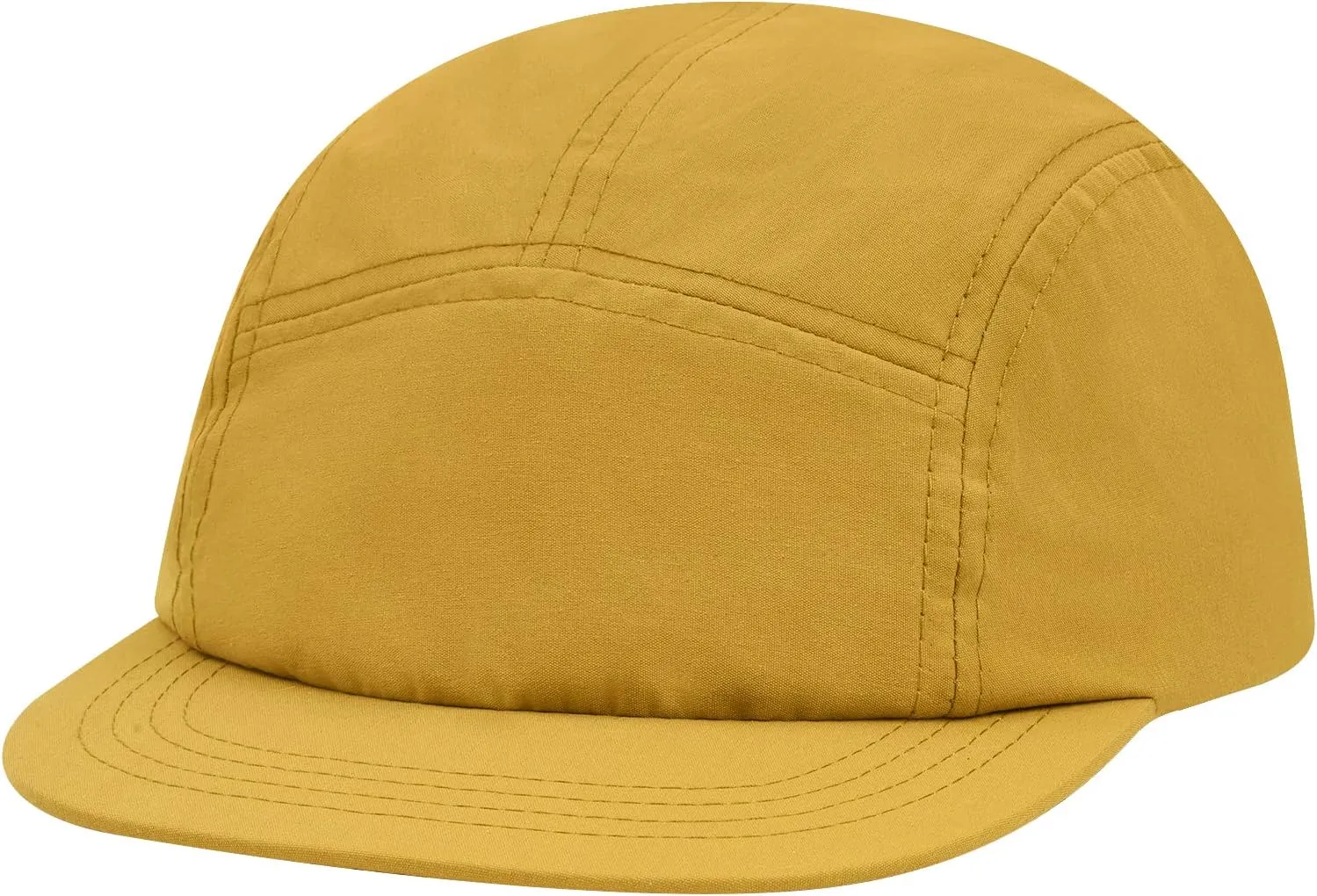 Croogo 5 Panel Short Brim Baseball Cap Casual Trucker Hat Flat Bill Sport Cap Solid Color Umpire Dad Hats Fitted Caps