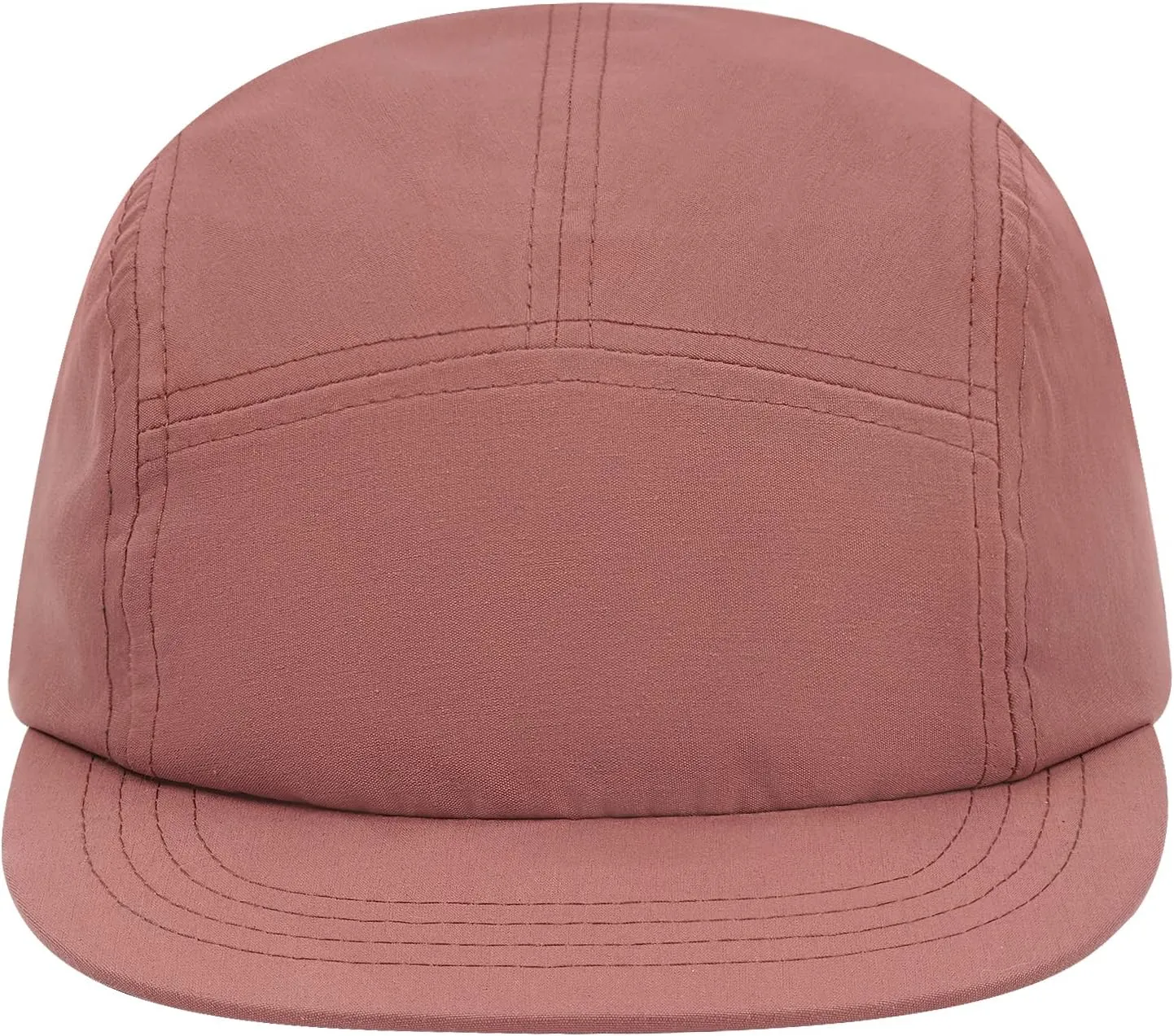 Croogo 5 Panel Short Brim Baseball Cap Casual Trucker Hat Flat Bill Sport Cap Solid Color Umpire Dad Hats Fitted Caps