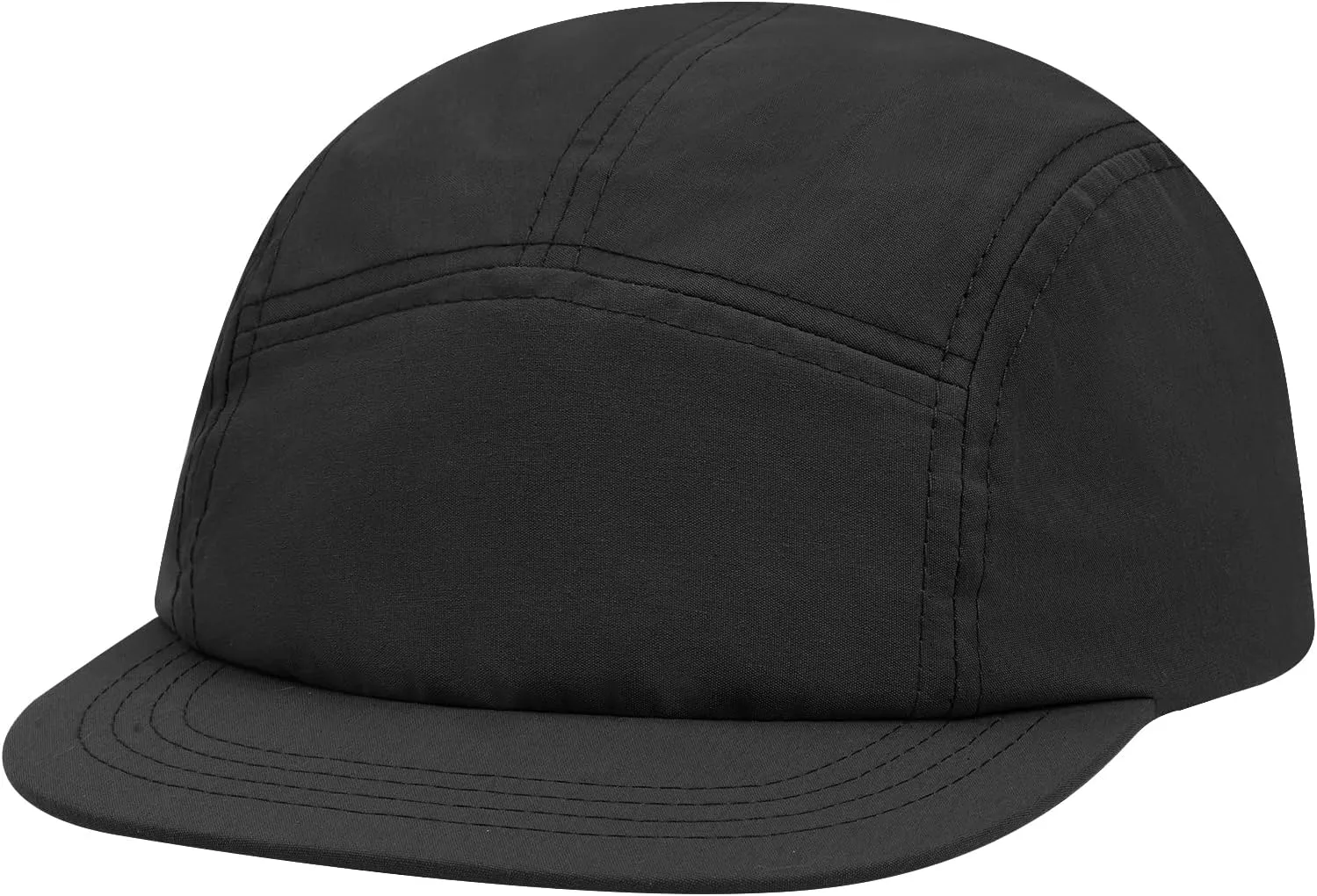 Croogo 5 Panel Short Brim Baseball Cap Casual Trucker Hat Flat Bill Sport Cap Solid Color Umpire Dad Hats Fitted Caps