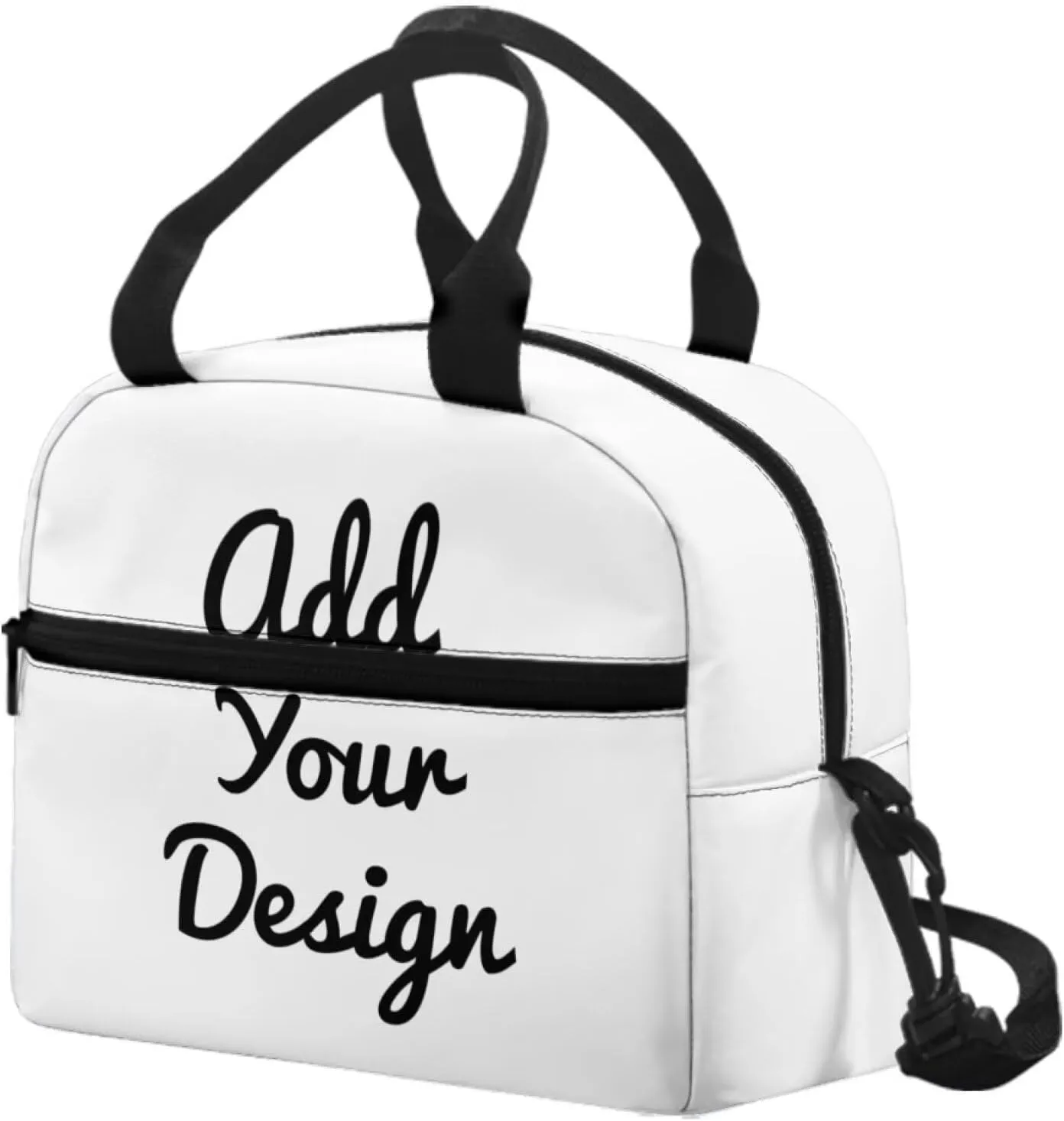 Custom Kids Lunch Bag Boys Crossbody Bag Style Lunchbox Pouch Personalized School Lunchbag with Top Handle Customized Name Lunch Box Pouch