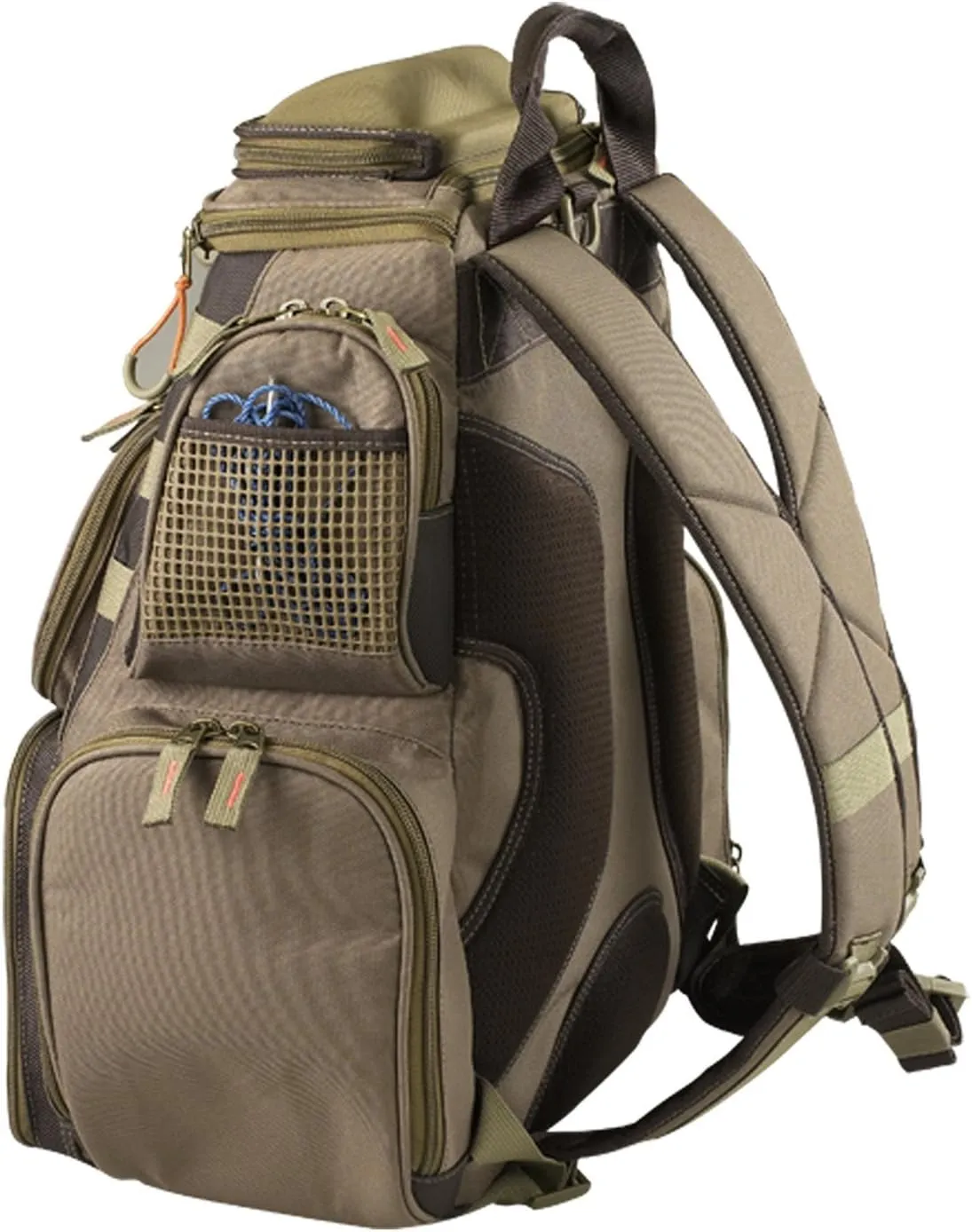 Custom Leathercraft Wild River CLC WT3505 Tackle Tek Mission Lighted Convertible Tackle Bag with Four PT3500 Trays, Small