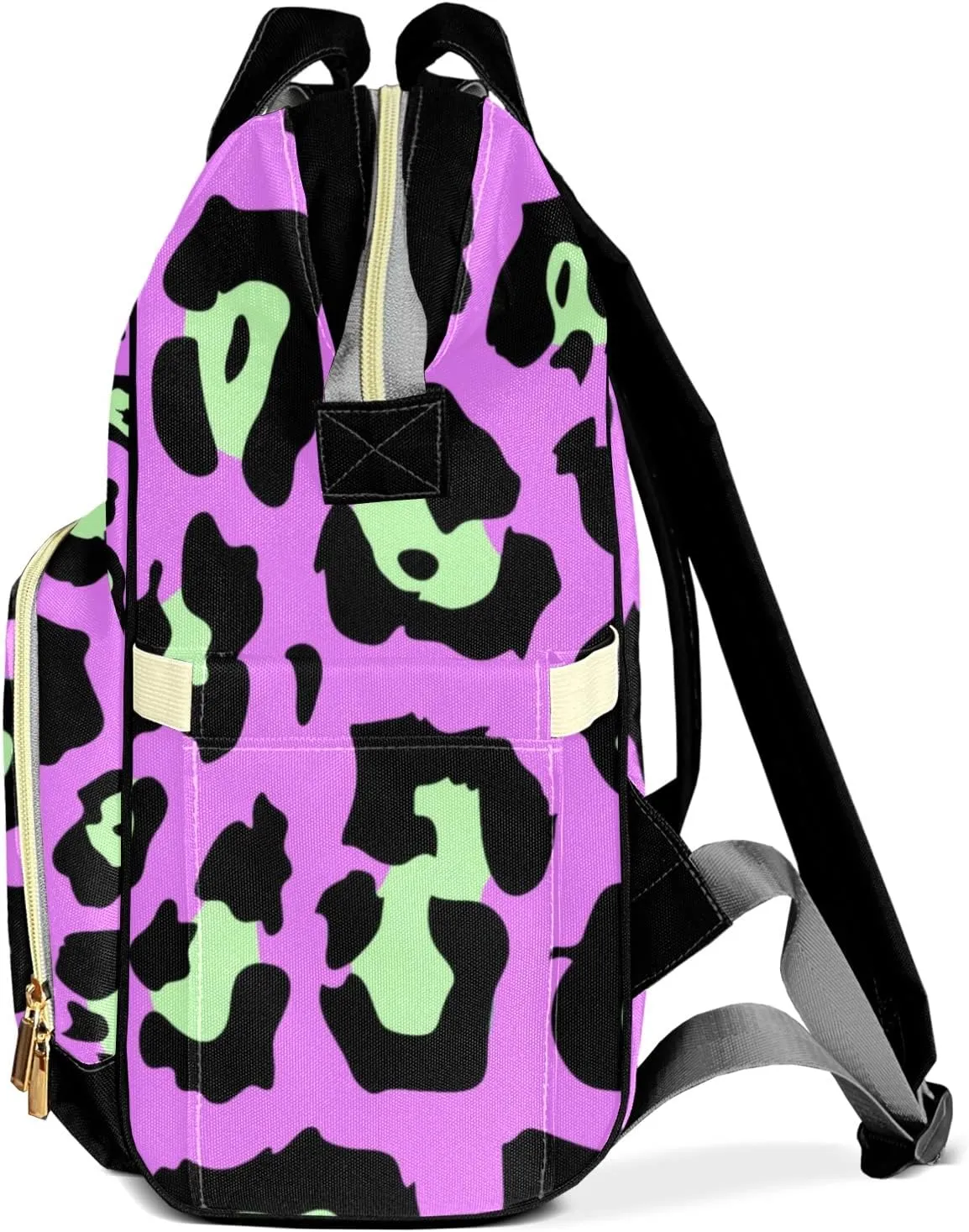 Custom Mummy Backpack Leopard Print Diaper Bags Personalized Name Mummy Nursing Bag Gifts