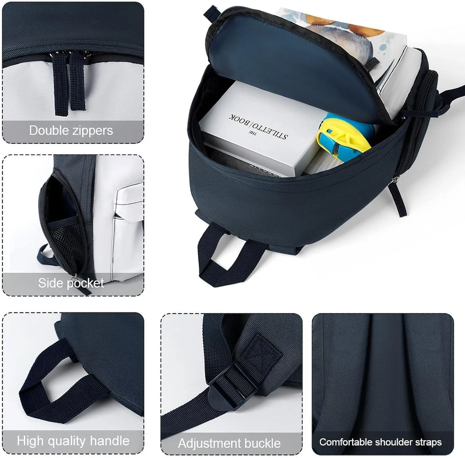 Cute Cartoon Penguin Travel Backpack Casual Bag Lightweight Hiking Backpacks for Business, Travelling, Hiking