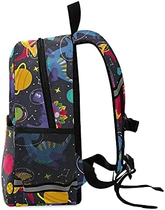 Cute Dinosaur Animal Space Astronaut Kids Backpack for Toddlers, Small Backpack for Kids School Travel Bag Picnic Meal Bag for Boys Girls
