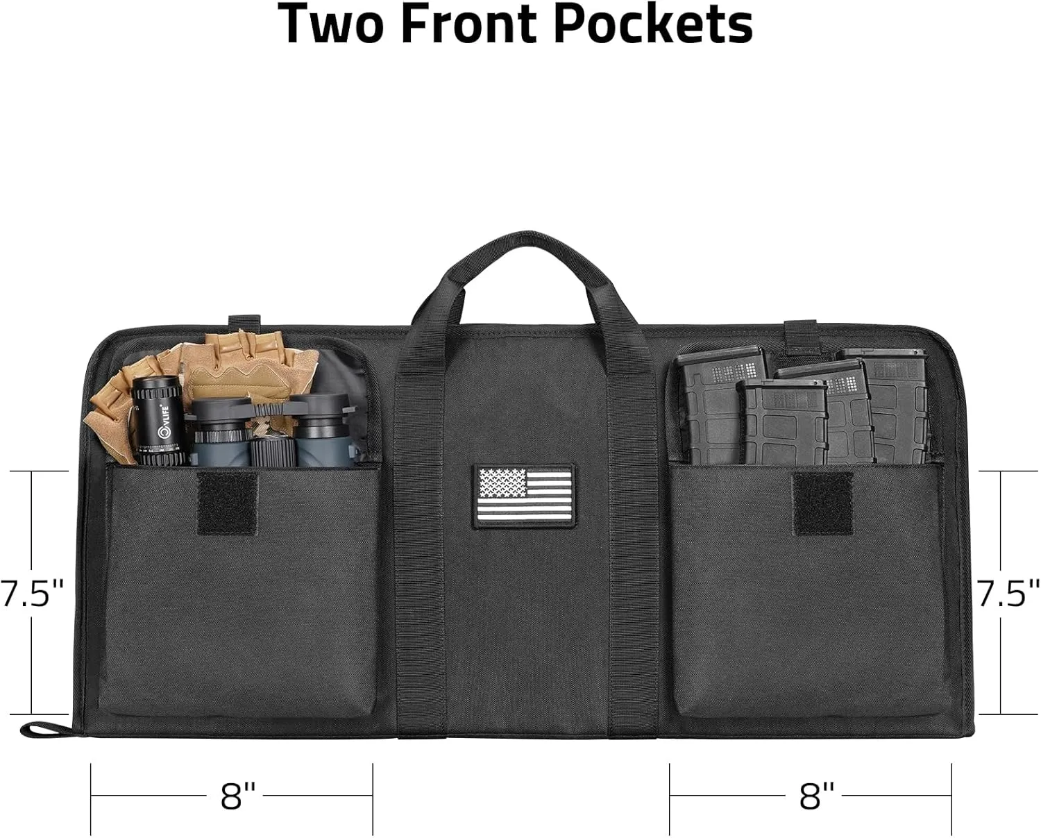 CVLIFE Soft Rifle Case 28 inch Gun Bag Pistol Case, Tactical Gun Cases for Rifles and Shotguns, Tactical Rifle Bag with Lockable Zipper for Outdoor Hunting Shooting