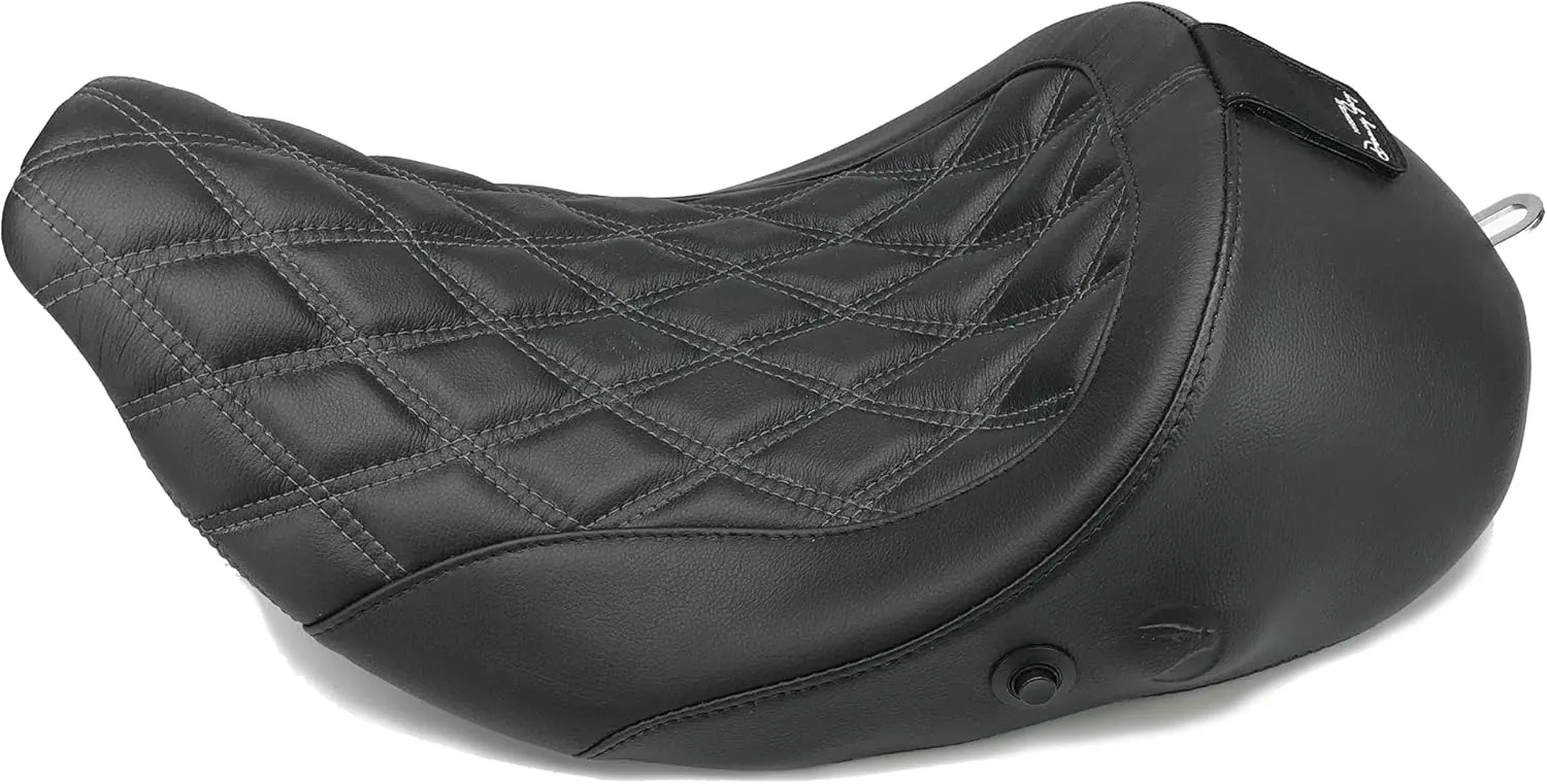 Danny Gray 21-418DIAAIR Airhawk Bigseat Backrest Solo Seat - Double Diamond Stitch with Charcoal Gray Thread