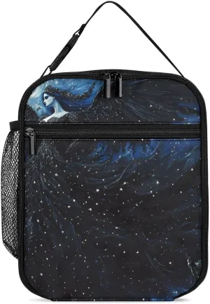 Dark Goddess Greek Myth Lunch Bag for Men Women Small Reusable Leakproof Insulated Lunch Box Adjustable Handbag