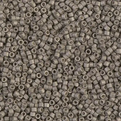 DB 1169, Galvanized Matte Pewter- Miyuki Delica Beads - Size 11 - 5 grams - Japanese Cylinder Seed Beads - Wholesale & Retail