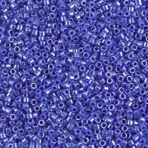 DB 1569, Cyan Blue Luster, Opaque - Miyuki Delica Beads - Size 11 - 5 grams - Japanese Cylinder Seed Beads - Retail & Wholesale