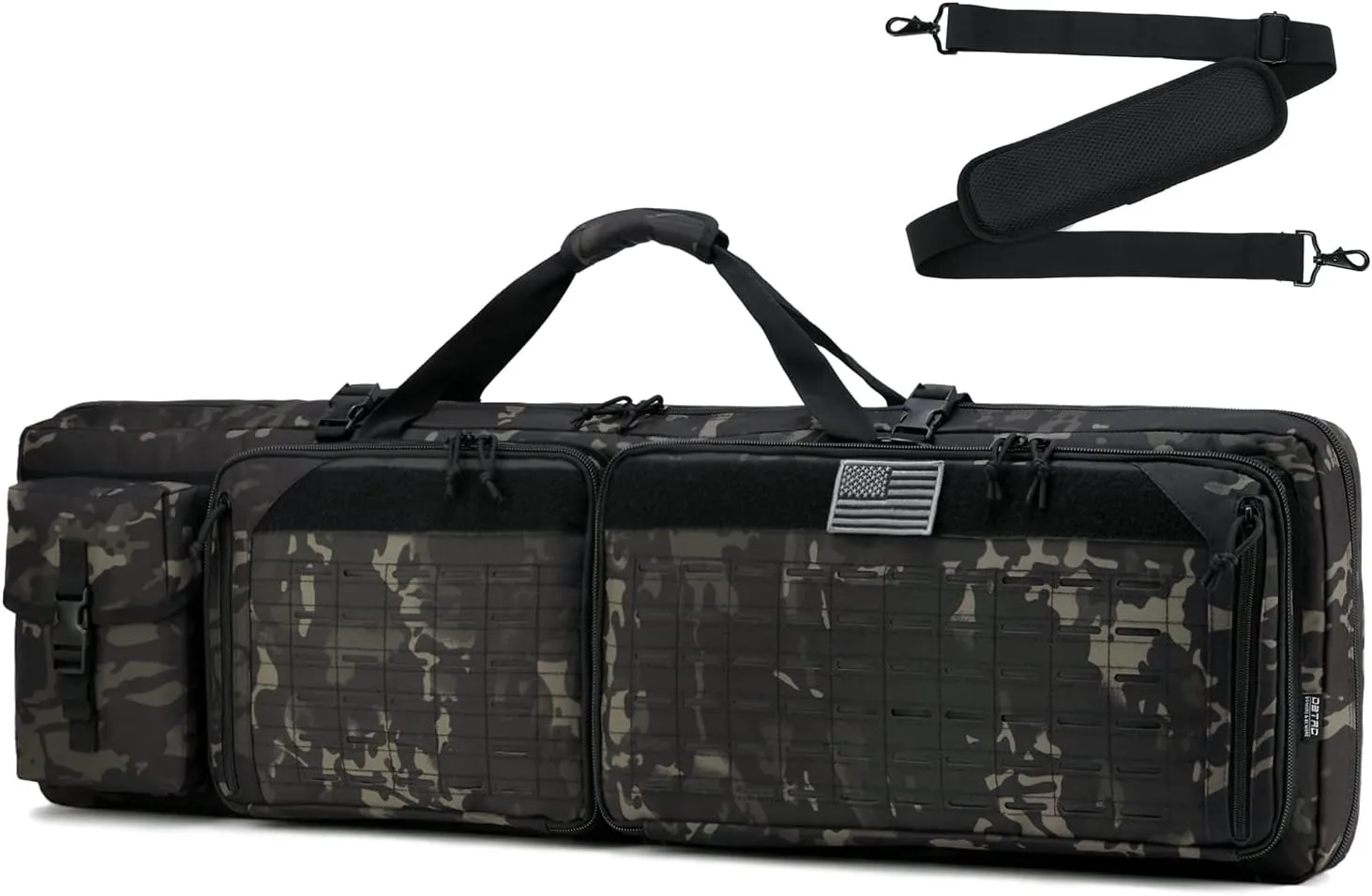 DBTAC Urban Classic Tactical Double Long Gun Bag Soft Rifle Case Pistol Transportation Case w/Backpack Strap for Range Shooting Outdoor Hunting | 32" 36" 42" 48"