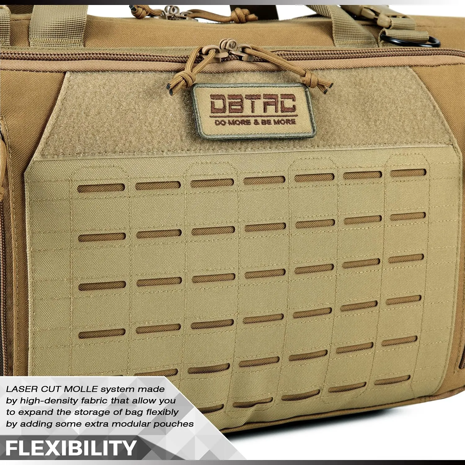 DBTAC Urban Classic Tactical Double Long Gun Bag Soft Rifle Case Pistol Transportation Case w/Backpack Strap for Range Shooting Outdoor Hunting | 32" 36" 42" 48"