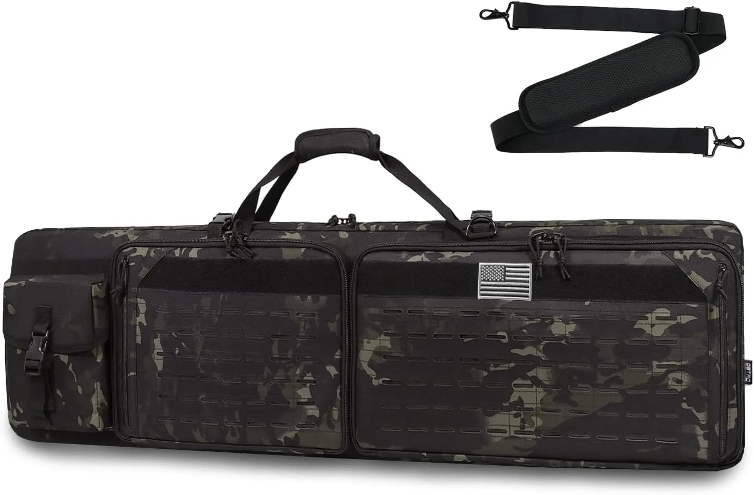DBTAC Urban Classic Tactical Double Long Gun Bag Soft Rifle Case Pistol Transportation Case w/Backpack Strap for Range Shooting Outdoor Hunting | 32" 36" 42" 48"