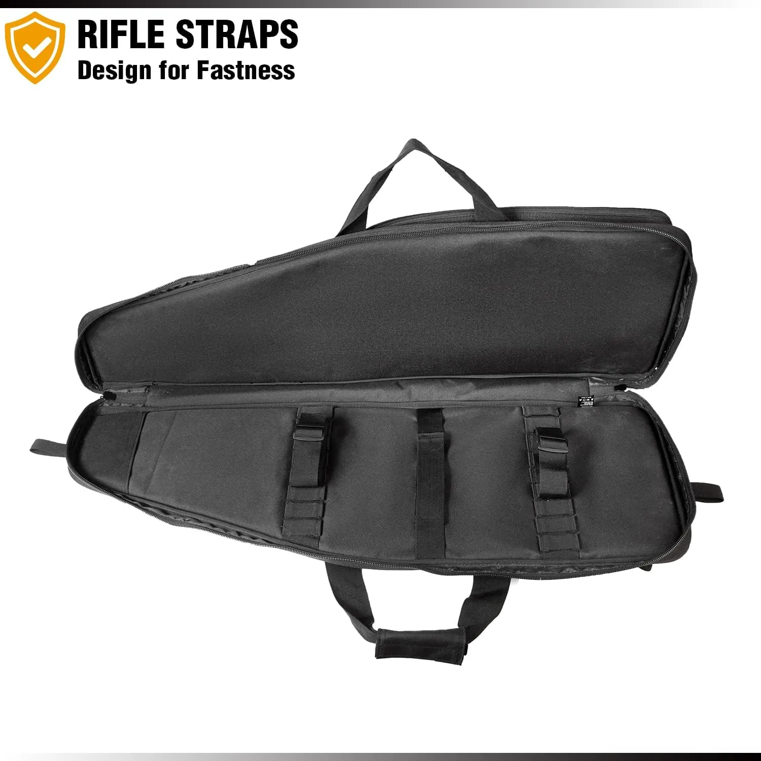 DBTAC Urban Classic Tactical Single Scoped Long Gun Bag Soft Rifle Case for Shooting Range Outdoor Hunting | US Flag Patch   Universal Gun Holder Included | 35" 41"