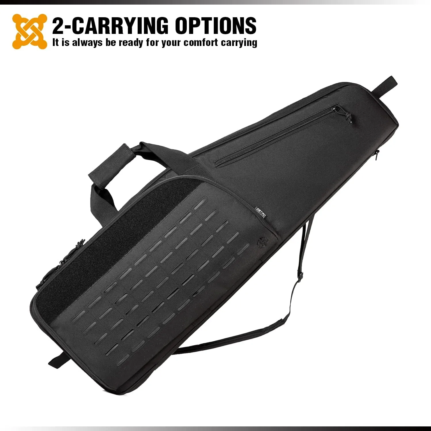DBTAC Urban Classic Tactical Single Scoped Long Gun Bag Soft Rifle Case for Shooting Range Outdoor Hunting | US Flag Patch   Universal Gun Holder Included | 35" 41"