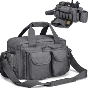 Deluxe Pistol Range Bag - Soft Handgun Cases for Shooting & Hunting Can Hold 3-5 Guns and Ammos