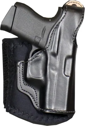 DeSantis Die Hard Ankle Rig, Concealed Ankle Holster, Leather Lined Holster with Thumb Break, Neoprene Leg Band, Fits GLOCK 43, 43X, Unisex, Right-Hand Draw, Black