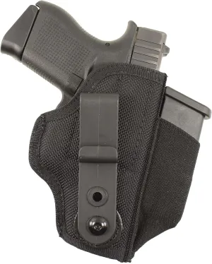 DeSantis Tuck-This II - IWB Gun Holster for Men and Women, Concealed Carry for Pistols, Ambidextrous, Made with 1050D Black Ballistic Nylon, Adjustable Belt Tab
