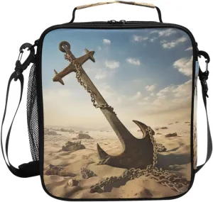 Desert Abandoned Lunch Box Bag Large for Boys Girls Kid Insulated Lunch Bags Food Container Reusable Lunchbox Lightweight Lunch Box Containers for Adults Women Work School Picnic