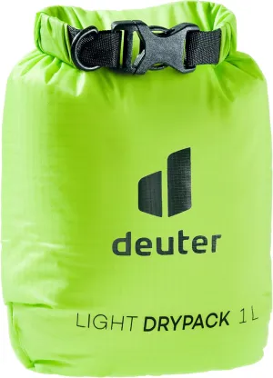 Deuter Light Drypack, Water-Resistant Ripstop Roll-Top Dry Pack Sack Keeps Gear Dry for Hiking, Trekking, Camping & Kayaking