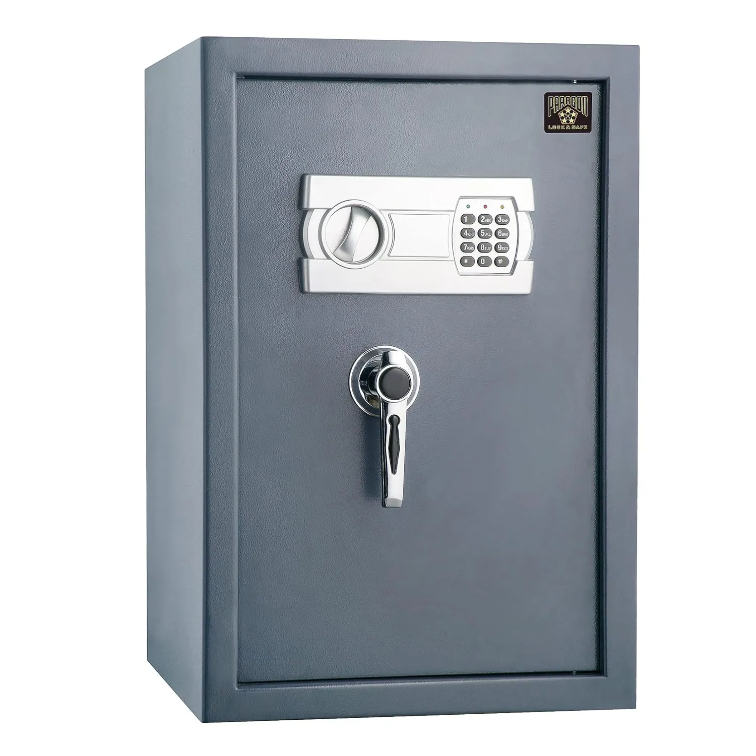 Digital Safe - Home or Office Locked Box for Money, Handguns, Jewelry, and Important Documents by Paragon Safes (Dark Gray)