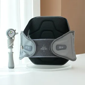 Disk Dr. Decompression Back Belt WD37P, Back Support Brace W. Air Column Traction 3.0 & Removable Back Support Plate, Decompression Back Stretcher For Lower Back Pain, Home/Work/Sport/Travel/Medical(2XL)