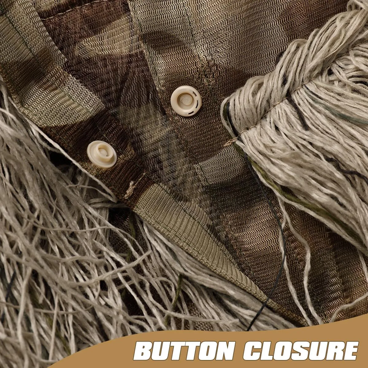 DoCred 5 in 1 Ghillie Suit, 3D Camouflage Hunting Apparel w/Jacket, Pants, Hood, Carry Bag for Adults/Youth, S/M/L/XL/XXL