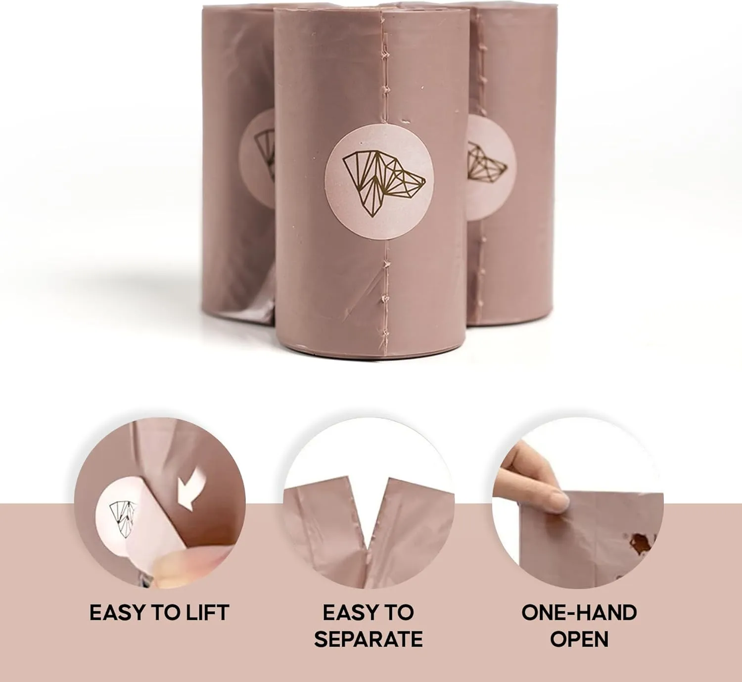 Dog Poop Bags Rolls - 135 Biodegradable Poop Bags for Dogs - Guaranteed Leak Proof, for Walking, Extra Thick unscented Bulk Dog Waste Bags Refills - Odor Proof Doggie Poop Bags for Pets