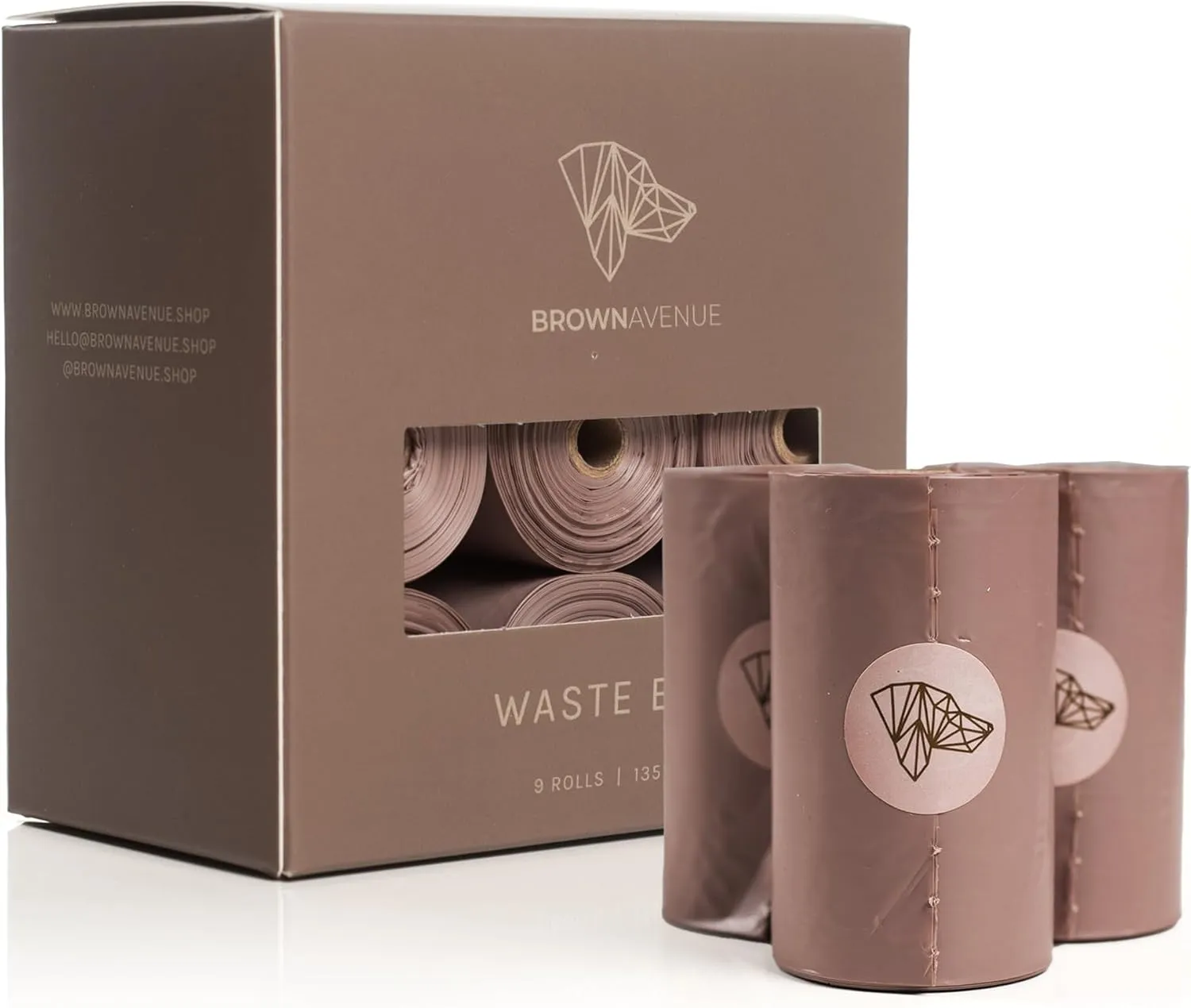 Dog Poop Bags Rolls - 135 Biodegradable Poop Bags for Dogs - Guaranteed Leak Proof, for Walking, Extra Thick unscented Bulk Dog Waste Bags Refills - Odor Proof Doggie Poop Bags for Pets