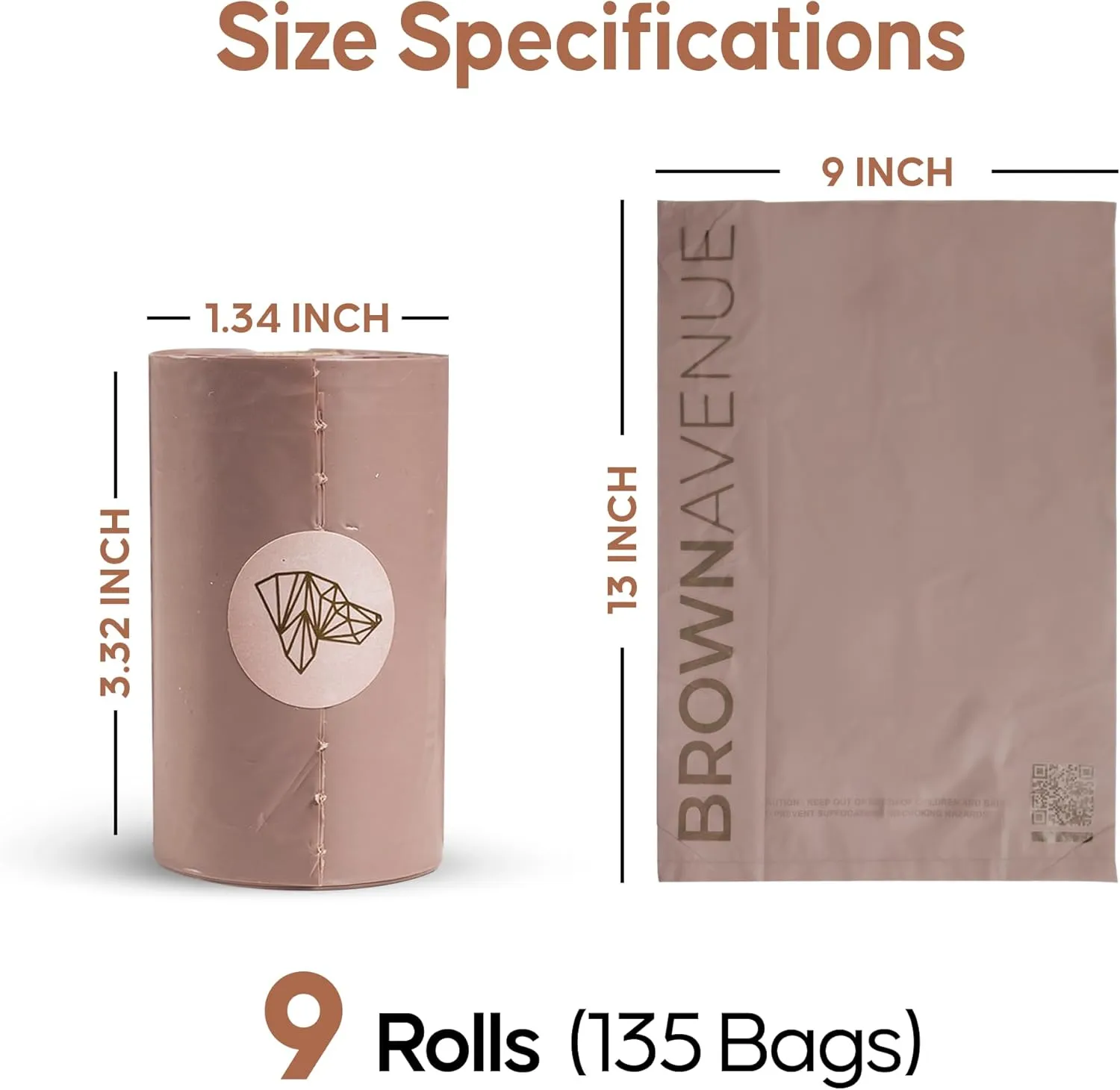 Dog Poop Bags Rolls - 135 Biodegradable Poop Bags for Dogs - Guaranteed Leak Proof, for Walking, Extra Thick unscented Bulk Dog Waste Bags Refills - Odor Proof Doggie Poop Bags for Pets