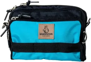 Dog Training Fanny Pack/Treat Bag with Removable Insulated Sleeve and Multiple Compartments, Color Black (Aquamarine)