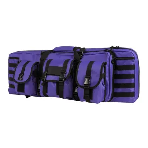 Double Carbine Case-blk W-purple Trim-36"