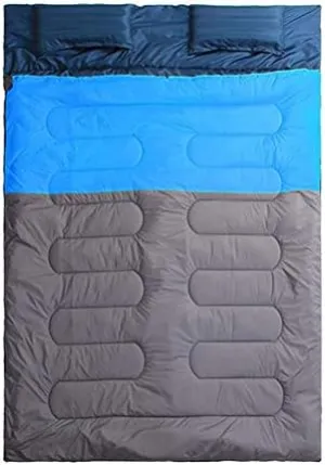Double Sleeping Bag for Camping, Backpacking, Hiking, Tent, Camper Outdoor Two Person Sleeping Bag, Lightweight and Compact
