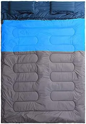 Double Sleeping Bag for Camping, Backpacking, Hiking, Tent, Camper Outdoor Two Person Sleeping Bag, Lightweight and Compact