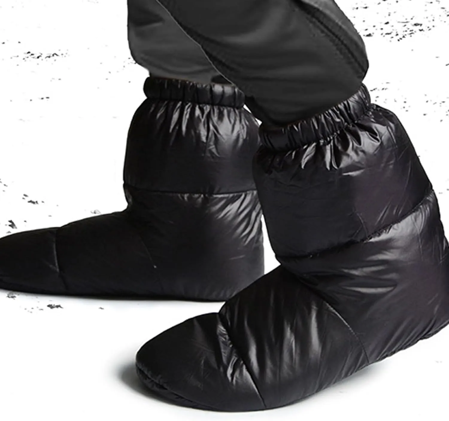 Down Booties Socks, 1 Pair Ultralight Winter Down Booties Socks with Storage Bag, Windproof Sleeping Sock, Cozy Foot Warmer for Camping