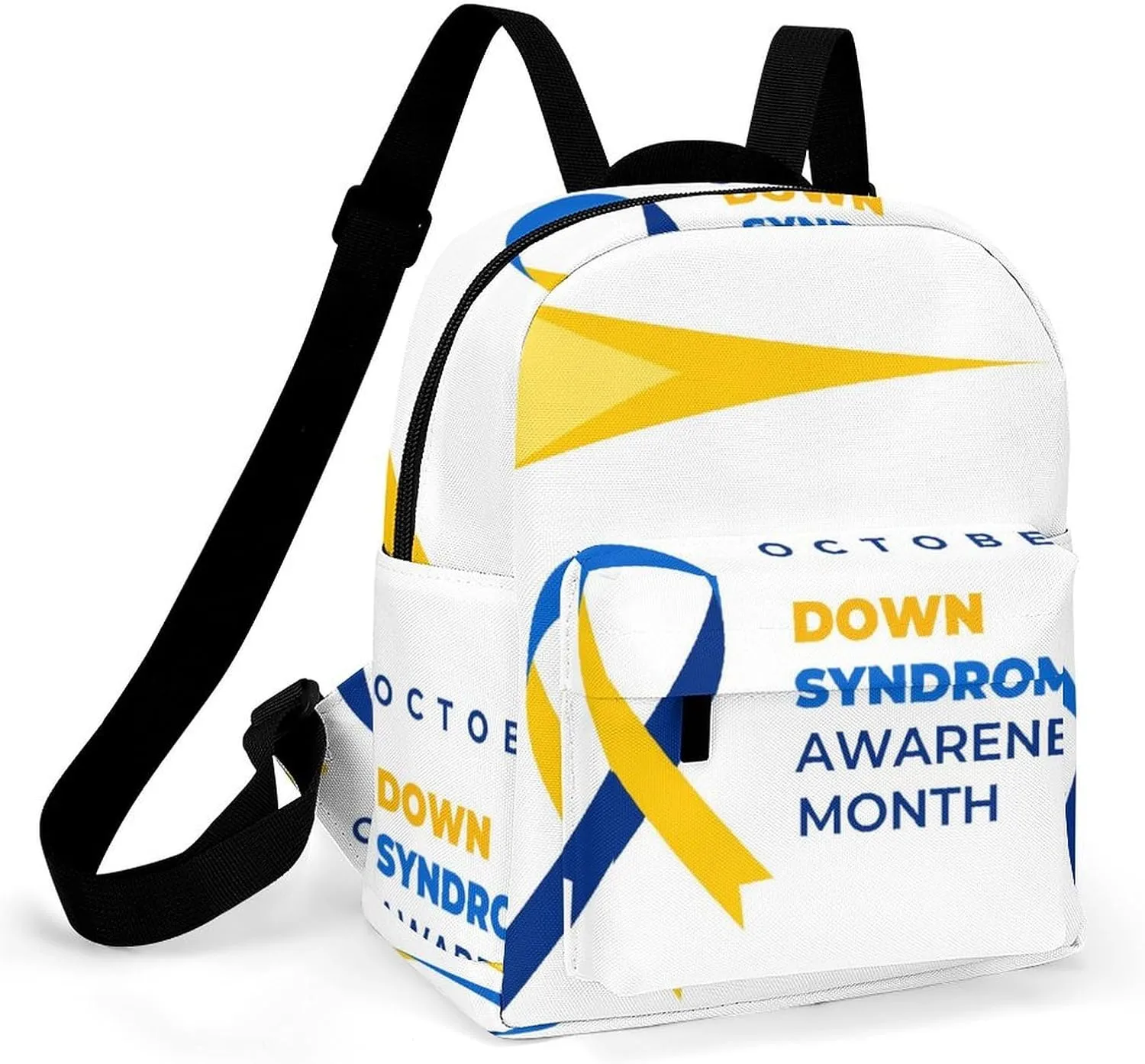 Down Syndrome Awareness Month Backpacks Laptop Mini Backpacks for Women Travel Shoulder Bag Bookbag Rucksack Daypack 10 Inch
