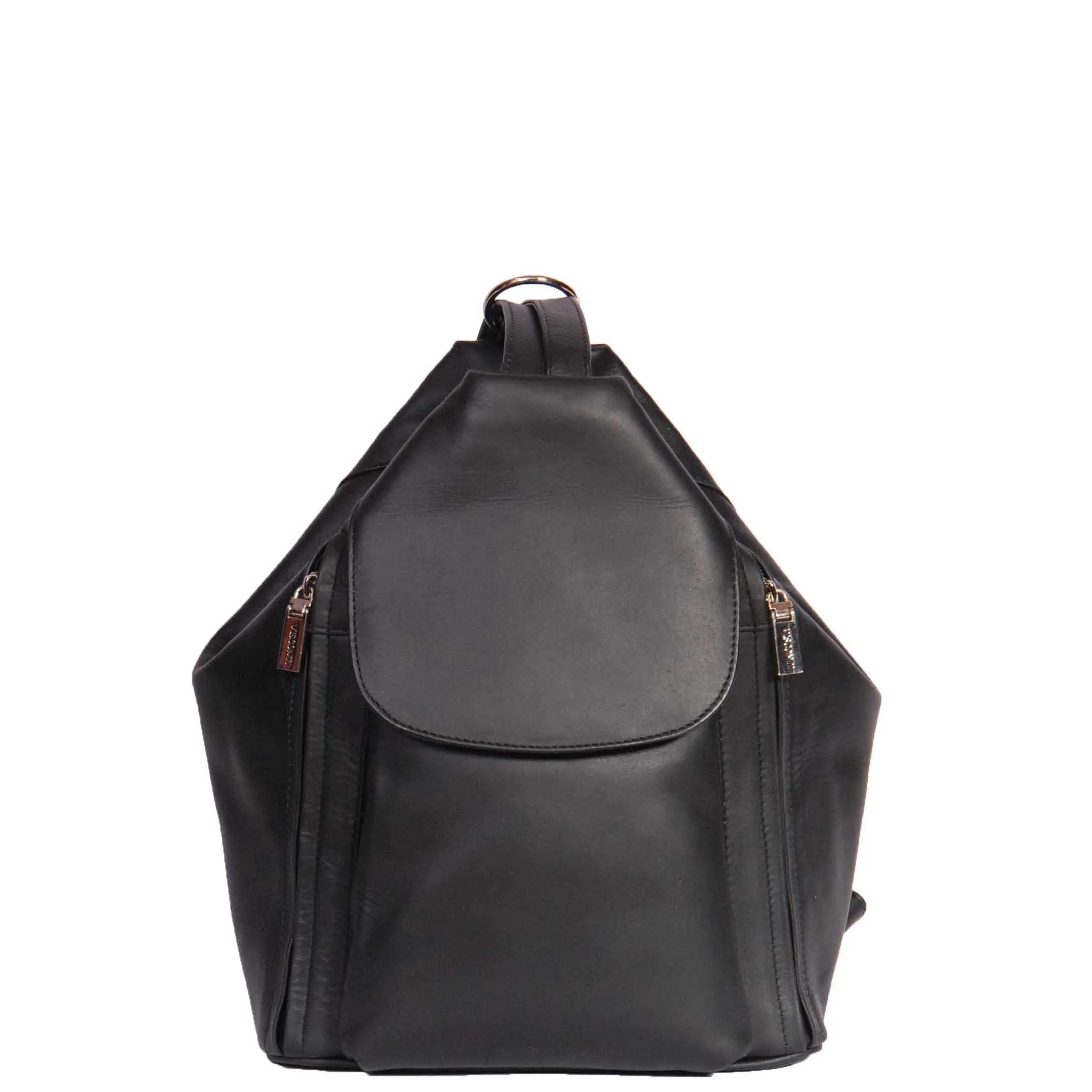 DR367 Ladies Leather Backpack Walking Bag Black