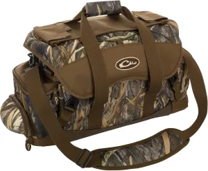 Drake Waterfowl Men's Blind Hunting Camo Duffle Range Gear Bag with Adjustable Shoulder Strap, Habitat, X-Large