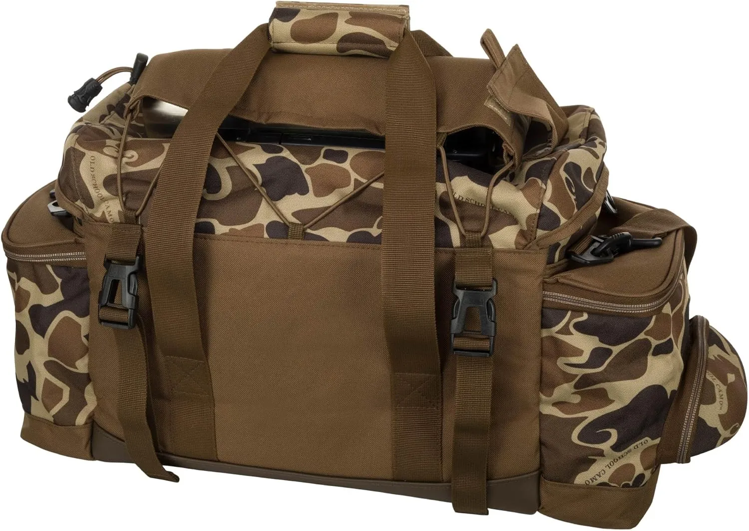 Drake Waterfowl Men's Blind Hunting Camo Duffle Range Gear Bag with Adjustable Shoulder Strap