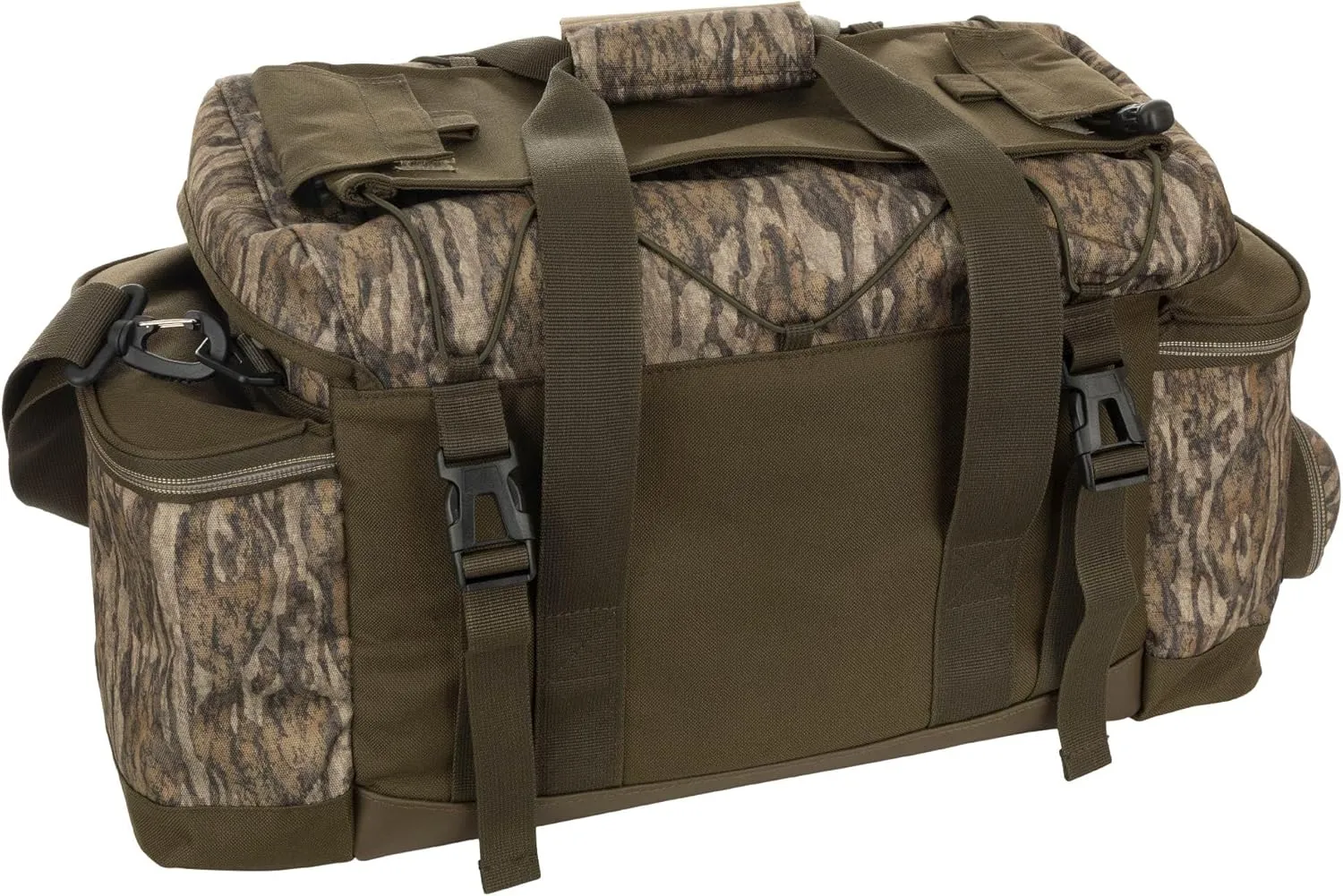 Drake Waterfowl Men's Blind Hunting Camo Duffle Range Gear Bag with Adjustable Shoulder Strap