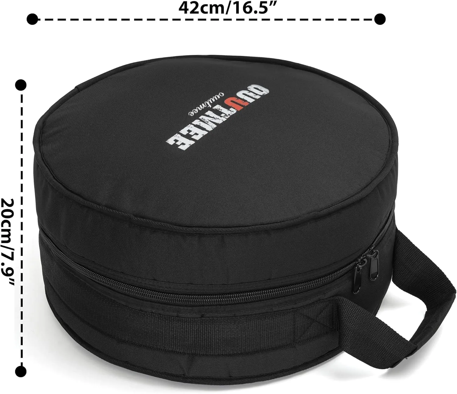 Drum Bag For Snare 14"x5.5"/14"x6.5", 10mm Thick Padded Travel Drum Case