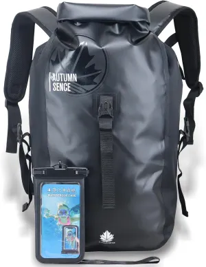 Dry Bags Waterproof Backpack, Waterproof backpack for boating,Floating,hiking, camping and other outdoor activities 25L.(Black)
